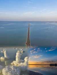 不用去玻利維亞!察爾汗把“天空之鏡”鑲在了大地上