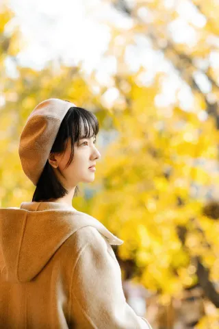 合肥明教寺｜初冬のイチョウがとても癒される