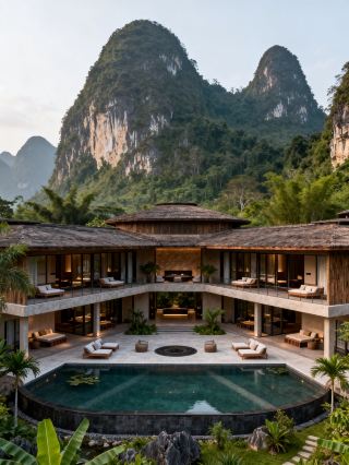 Stay at a wild luxury homestay in Chongzuo and enjoy a parent-child encounter with the healing spring at the border