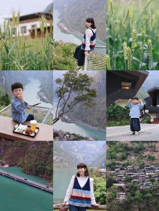 เพลิดเพลินกับกาแฟสักแก้วในหมู่บ้านริมหน้าผาในหุบเขาจิงโข่วเหอ