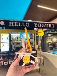 ไอศกรีมโยเกิร์ตในสยามพรีเมี่ยมเอาท์เล็ต