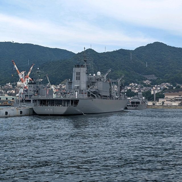 【海上自衛隊基地】潜水艦が見られる呉港