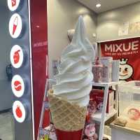 One of the most famous waffle ice cream