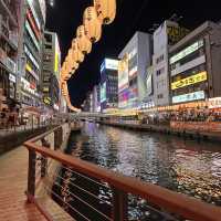 Osaka night lights at the Dotombori