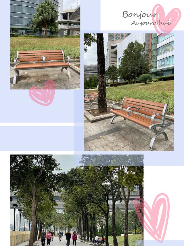 「青衣海濱長廊：舒適環境，適合散步和跑步」