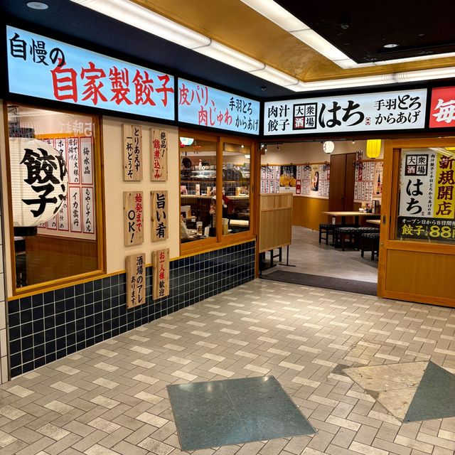 【大阪・阪急梅田】朝5時まで営業する餃子が美味しい居酒屋「大衆酒場 はち」