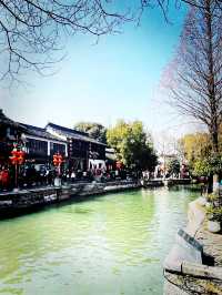 上海青浦 小橋流水間滿是銀色的月光  上海朱家角古鎮旅遊區