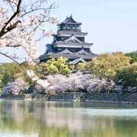 🏰 Exploring Hiroshima Castle 🌸