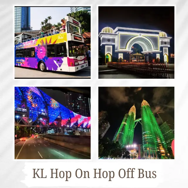 KL Hop-On Hop-Off Bus by Night