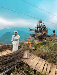 Experiencing Cat Cat Village- wearing the traditional costume