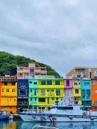 🌈 บ้านสีรุ้ง ท่าเรือเจิ้งปิน ไต้หวัน