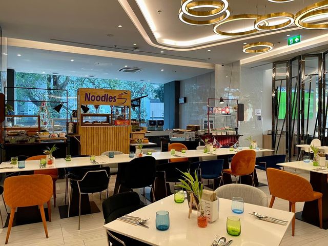 Asian street food buffet dinner