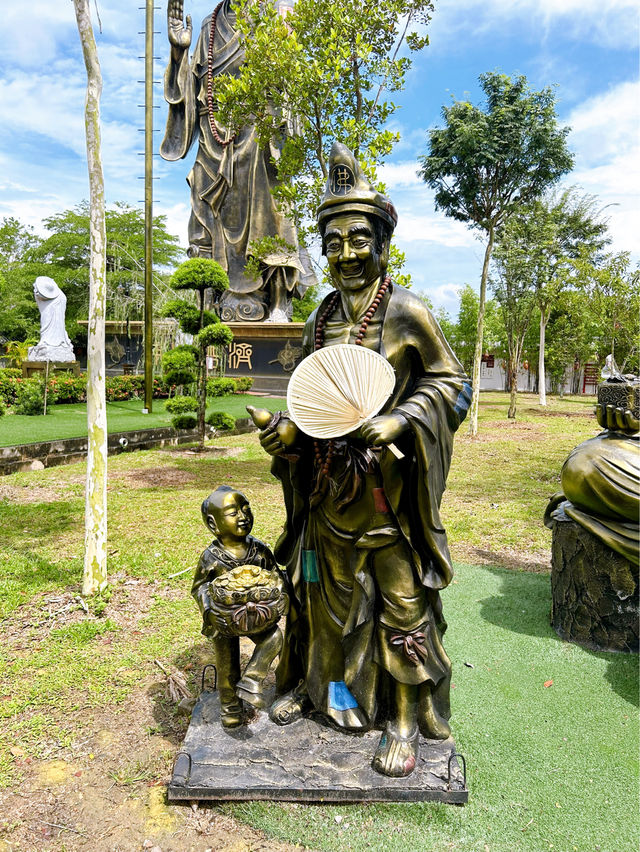 Fascinating 68-feet tall Ji Gong Bronze Statue