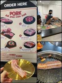 在曼谷吃韓燒豬肉是更好味的,五花腩最好味
