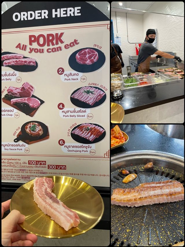 在曼谷吃韓燒豬肉是更好味的,五花腩最好味