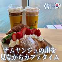 【韓国】ナムヤンジュの川を見ながらカフェタイム🍽️