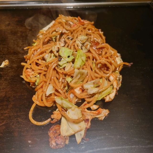 너무 맛있는 오코노미야키와 야키소바