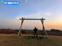 日本九州-瀨之本高陽的夕陽與火燒山奇景