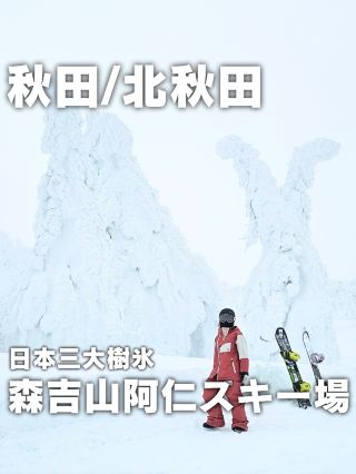 [Akita] Japan's three largest ice trees "Moriyoshiyama Ani Ski Resort"