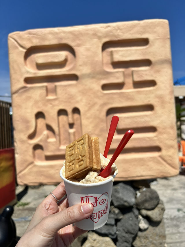 牛島必吃花生🥜夾心冰/ Bonjeompi Nu濟州島🏖️