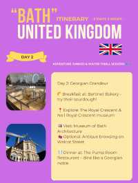 Bath 3-days itinerary 