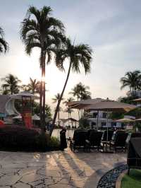 View of Siloso Beach from Shangri-la Rasa Hotel