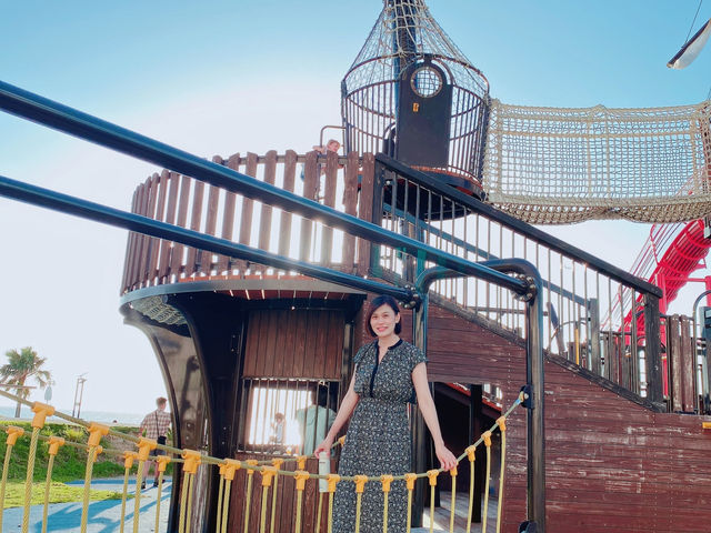 日本🇯🇵沖繩 美國村 海盜船公園Araha Park 旁邊就是海灘 超值得一訪！