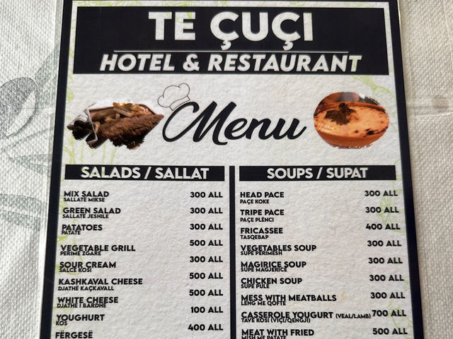 【Restaurant Bar Çuçi｜ベラトで味わう伝統アルバニア料理】 