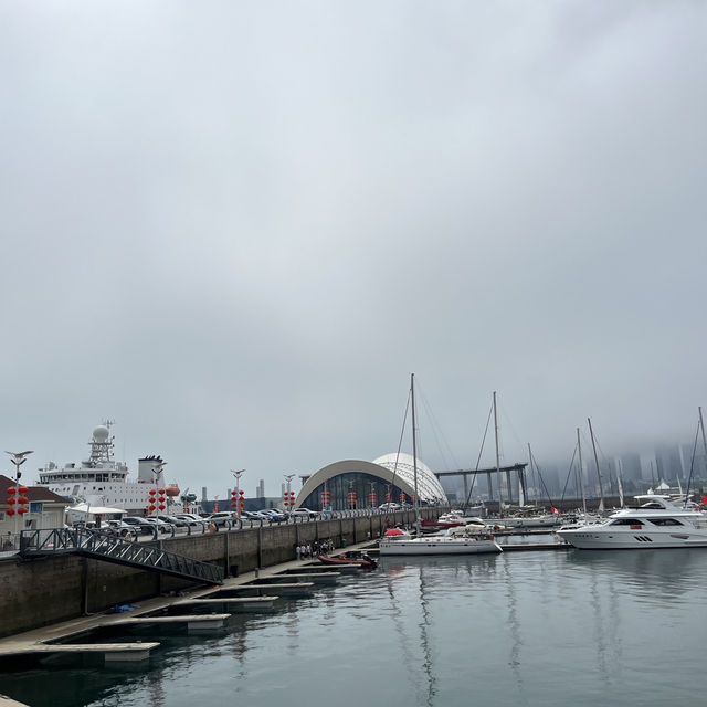 🌊 Qingdao Port: Two Faces, One City 💙✨