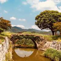 🏰🌉 *Step into History: Byeongyeongseong’s Military Fortress Bridge (병영성 홍교)* 🚶♂️🍂