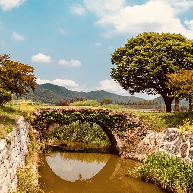 🏰🌉 *Step into History: Byeongyeongseong’s Military Fortress Bridge (병영성 홍교)* 🚶♂️🍂
