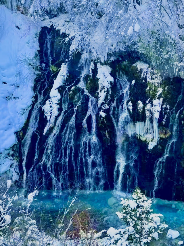 겨울 삿포로, 흰수염폭포의 눈 내린 풍경 ❄️🏔️