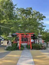 新幹線上就能看見的大島神社 連立鳥居