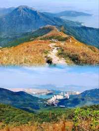 遠眺島嶼夢幻山脈風光