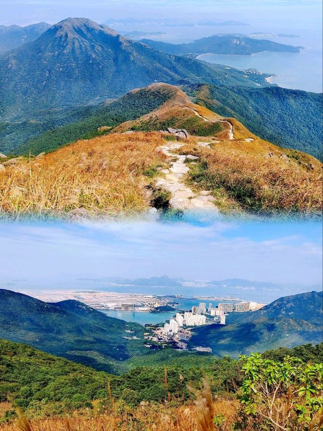 遠眺島嶼夢幻山脈風光