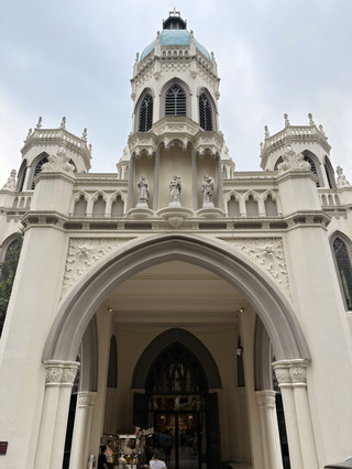 #springflower
Of all the churches in Singapore, St. Joseph at Bugis is the one that has captured my heart completely. I was there this past Saturday, and from the moment I approached its facade, I was in awe of its beautiful architecture—the tall spires, the elegant symmetry, and that warm, creamy exterior glowing in the afternoon light. Inside, the high ceilings and graceful columns drew my eyes upward, while the stained-glass windows told silent stories in brilliant colors. A Mass was being carried out as I entered, and instead of feeling like a tourist, I felt like a witness to something sacred. The congregation's soft hymns, the priest's gentle voice, and the hushed reverence of the space made everything feel timeless. I simply stood at the back for a while, letting the peace wash over me. There is a quiet majesty here that words can hardly capture. I love this church so much—not just for its beauty, but for the deep sense of calm and hope it left me with long after I stepped back out onto busy Victoria Street.