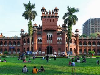     Dhaka University (DU) is one of the oldest and most prestigious universities in Bangladesh.
· It was established in 1921 and is located in the heart of Dhaka.
· The university has many faculties, departments, and research centers.
· It offers undergraduate, postgraduate, and doctoral programs in various fields.
· DU has played an important role in Bangladesh’s education, culture, and political history.
· It is often known as the “Oxford of the East” in Bangladesh. #dhakauniversity #dhakacity #familytravel 
