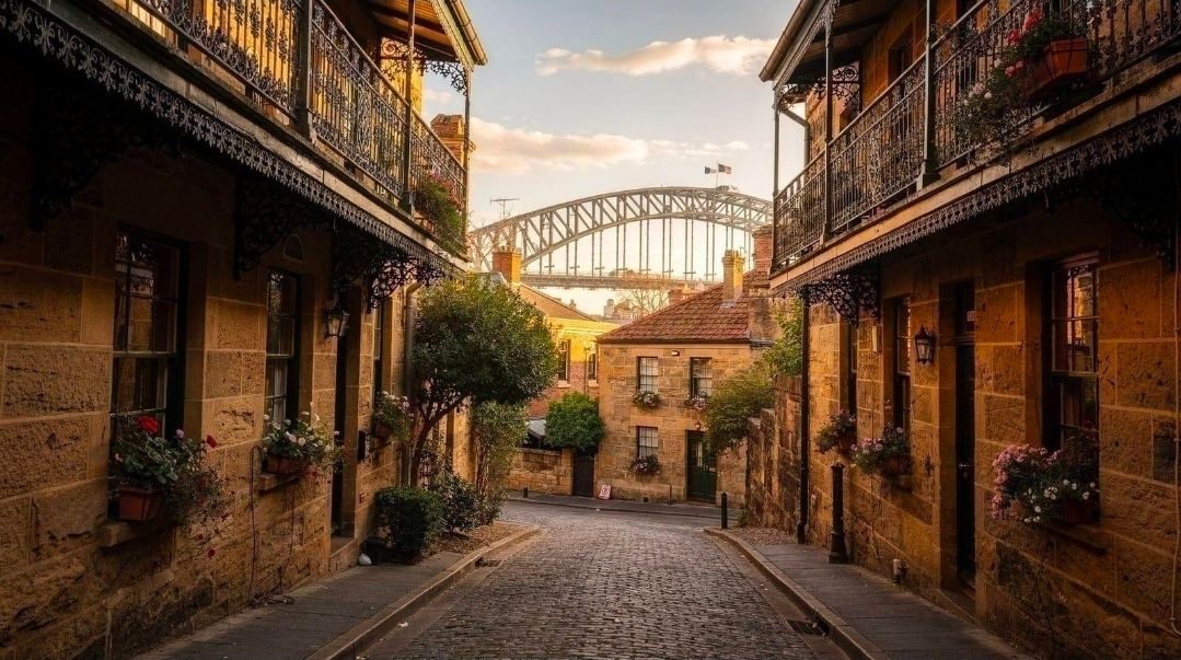 The Rocks, Sydney — A Timeless Journey Through Australia’s History 🏘️🇦🇺

Nestled beside the magnificent Sydney Harbour, The Rocks is one of Sydney’s most fascinating historic neighbourhoods. Famous for its cobblestone laneways, heritage sandstone buildings, charming cafés, and lively markets, this beautiful district offers a delightful blend of old-world character and modern city life.

Walking through The Rocks feels like stepping into another era. Historic pubs, narrow streets, art galleries, and boutique shops reveal stories of Sydney’s early days. At the same time, the surrounding harbour creates spectacular views, with the iconic Sydney Harbour Bridge rising above the waterfront. It is a wonderful destination for travellers who appreciate history, architecture, culture, and photography.

Visitors can explore The Rocks Markets on operating market days, discover local museums, enjoy traditional pubs, or simply wander through the picturesque streets. The neighbourhood is especially atmospheric in the late afternoon, when the golden sunlight brings out the warm tones of its historic sandstone buildings.

Nearby attractions include the Sydney Opera House, Sydney Harbour Bridge, and Circular Quay, making The Rocks an excellent stop on a Sydney sightseeing itinerary. Comfortable walking shoes are recommended, as the historic streets and laneways are best explored on foot.

📍 Location: The Rocks, Sydney, New South Wales, Australia

#TheRocksSydney  #SydneyAustralia  #AustraliaTravel  #HistoricNeighbourhood  #SydneyHarbour  #HeritageArchitecture  #TravelPhotography  #TravelMoments #naturalwonders #travel #travel2026 