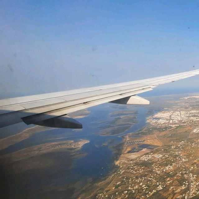 Landing in Faro Airport (FAO), Portugal 