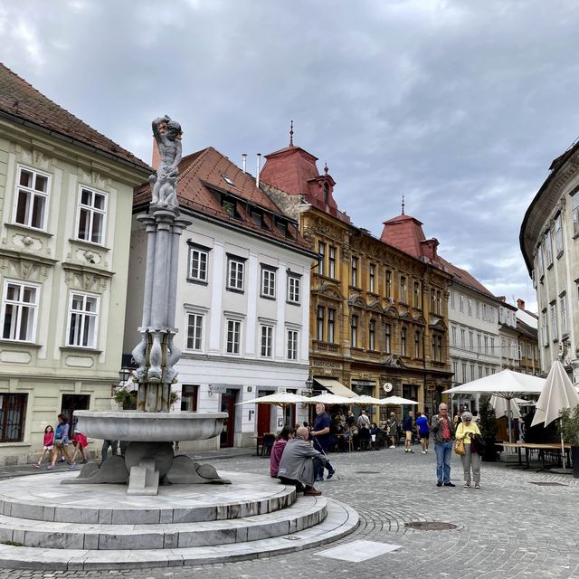 Ljubljana - picturesque, romantic city. 