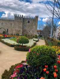 🌸 A Garden Framed by Ruins – Santa Barbara, Braga, Portugal