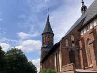 Kant’s island with a cathedral and a fishing village