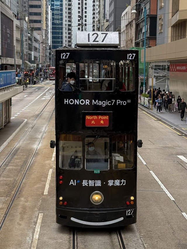 🇭🇰 Трамвай Ding Ding в Гонконге.