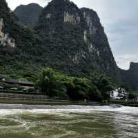 Yulong river Bamboo rafting, Yangshuo 