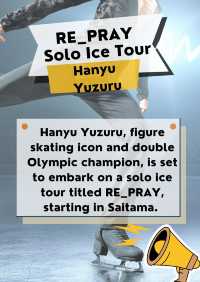 Hanyu Yuzuru to Kick Off Solo Ice Tour⛸