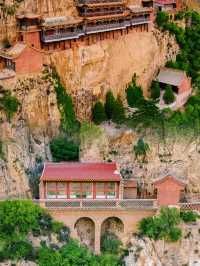 在山西！你肯定沒來過！建在山崖上的小眾寺廟