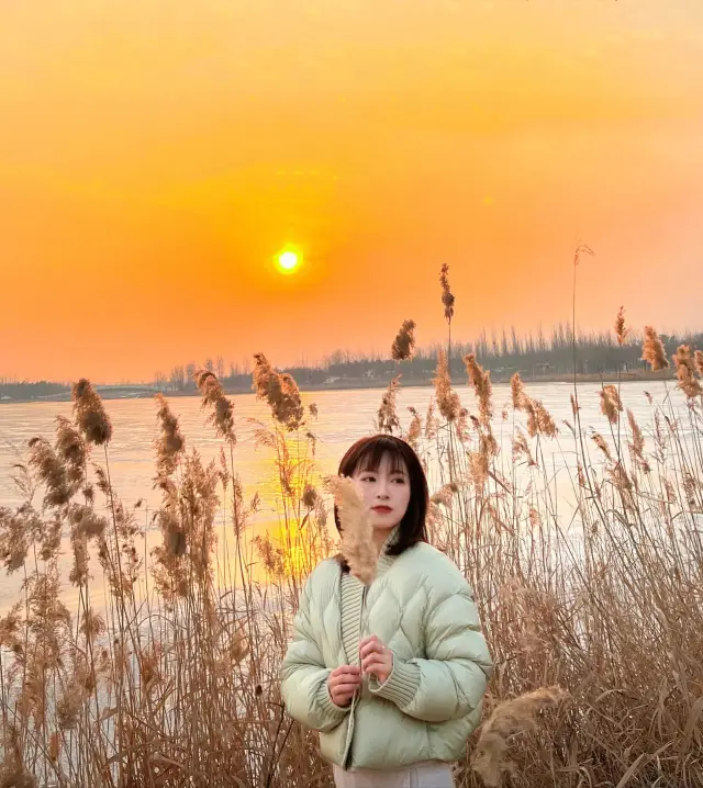 冰河落日|||屬於太原的冬日限定版浪漫🫶