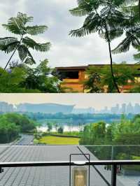 在成都盛美利亞酒店住到了藍花楹景觀房