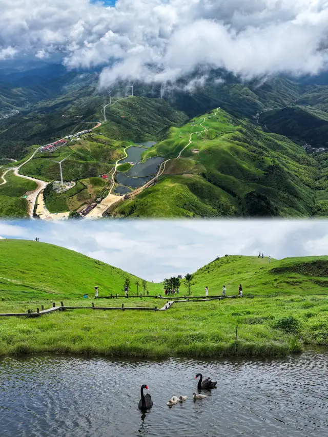 광둥성 주변 휴양지에는 초원, 호수, 오두막, 온천이 있습니다.