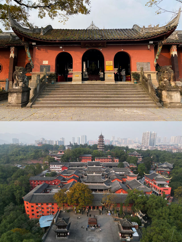 重慶旅遊｜周末祈福靜心 華岩寺免費抄經喝茶